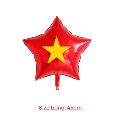 Combo Dây Cờ Tổ Quốc + Bóng Sao Tim Đỏ + Sticker Ngôi Sao Vàng - Trang Trí Lễ Hội, Ngày Kỷ Niệm, Tết Giá ưu đãi 12.350₫