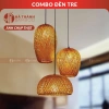Combo Đèn Tre Cao Cấp - Đèn Mây Tre Đan Trang Trí Nhà Cửa, Nhà Hàng, Quán Cafe, Homestay - Giá chỉ 150.000₫ 8