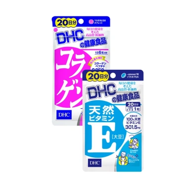 Combo DHC Collagen + Vitamin E 20 ngày - Tăng đàn hồi da, giảm nếp nhăn, chỉ 365.000₫