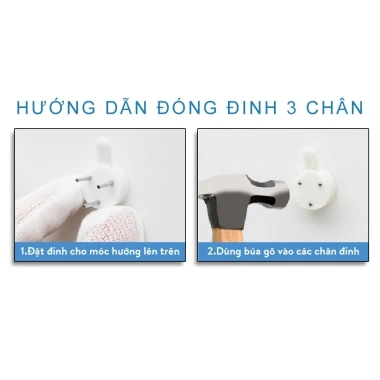 Combo đinh 3 chân treo tranh ảnh - Giá tốt, bền chắc, dễ lắp đặt, chỉ 4,095₫ 2