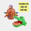 Combo Đồ Chơi: Đâm Hải Tặc, Cá Sấu Cắn Tay, Ếch Cân Bằng - Giá 29.7k