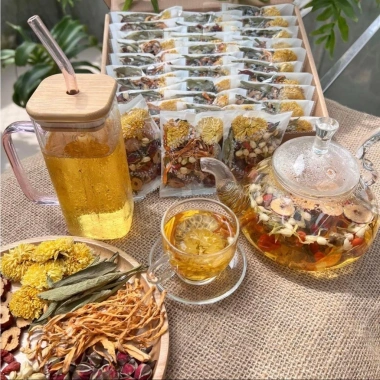 Combo Đông Trùng Hạ Thảo 7 Vị Thảo Mộc 30 gói - Thanh lọc cơ thể, đẹp da, giữ dáng, ngủ ngon - Giá chỉ 109.000₫ 7