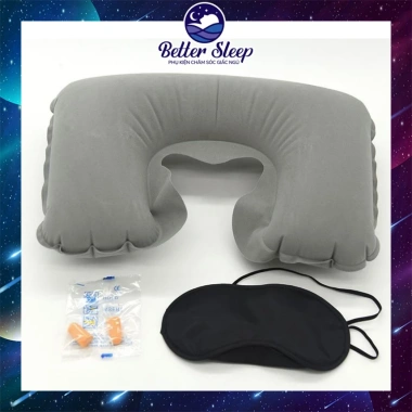 Combo du lịch 13: Bịt mắt ngủ, gối hơi, nhét tai chống ồn - Giá chỉ 99.000đ 3