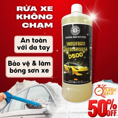 Combo dung dịch rửa xe không chạm bọt tuyết 1L + Bình tạo bọt Dedrik Brewster - 100.000₫