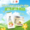 Combo Dưỡng Ẩm Toàn Diện Le Petit Olivier – Kem ủ tóc mượt, Sữa tắm mơ đào, 660.000₫
