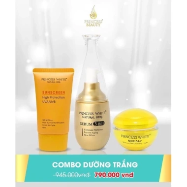 Combo dưỡng da Nice Day Serum + Kem chống nắng Princess White - Giá ưu đãi 945.000₫