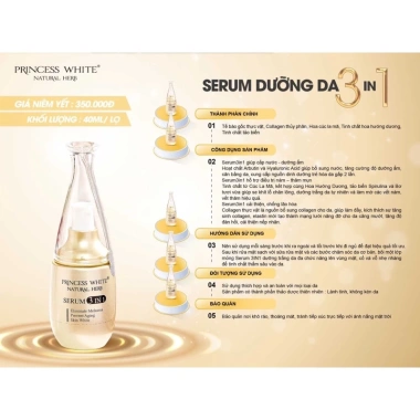 Combo dưỡng da Nice Day Serum + Kem chống nắng Princess White - Giá ưu đãi 945.000₫