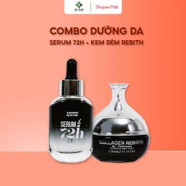 Combo Dưỡng Da Serum 72h + Kem Đêm Collagen Rebirth Dr Cell - Da Trắng Sáng, Dưỡng 72h, Giảm Giá 1.092.000₫ 2 Combo Dưỡng Da Serum 72h + Kem Đêm Collagen Rebirth Dr Cell - Da Trắng Sáng, Dưỡng 72h, Giảm Giá 1.092.000₫ 2