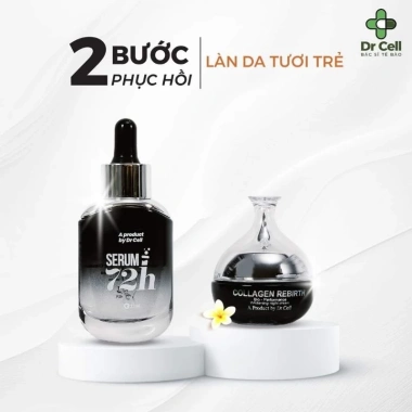 Combo Dưỡng Da Serum 72h + Kem Đêm Collagen Rebirth Dr Cell - Da Trắng Sáng, Dưỡng 72h, Giảm Giá 1.092.000₫ 3 Combo Dưỡng Da Serum 72h + Kem Đêm Collagen Rebirth Dr Cell - Da Trắng Sáng, Dưỡng 72h, Giảm Giá 1.092.000₫ 3