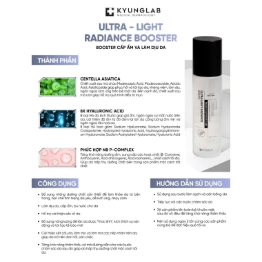 Combo Dưỡng Trắng Da Cấp Ẩm Sâu KyungLab Light Radiance - Giảm giá 20% chỉ 1,400,000₫