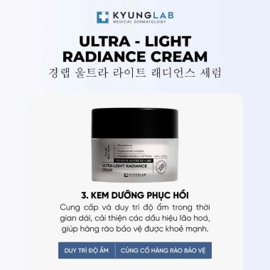 Combo Dưỡng Trắng Da Cấp Ẩm Sâu KyungLab Light Radiance - Giảm giá 20% chỉ 1,400,000₫
