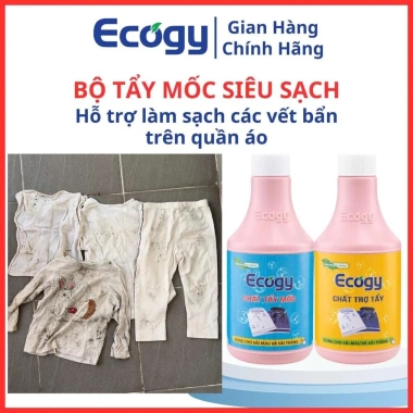 Combo Ecogy siêu sạch 600g 2 chai và 500g Nước giặt Giá 90.000đ tiết kiệm 5
