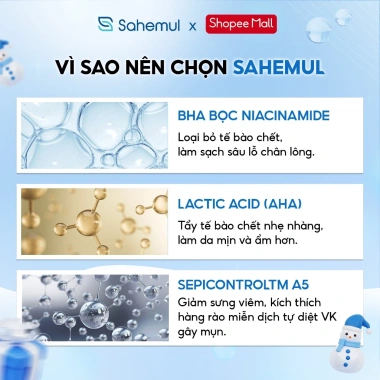 Combo Gel Mụn 20gr Sahemul - Xử mụn ẩn, đầu đen & Kem Mờ Thâm, Giá 460.000 VNĐ