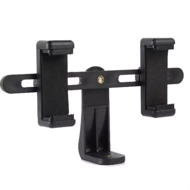 Combo Giá Đỡ Điện Thoại Kẹp Đơn và Đôi cho Tripod Chân Chữ Z - Live 2 Máy, Giá 20.000 VND
