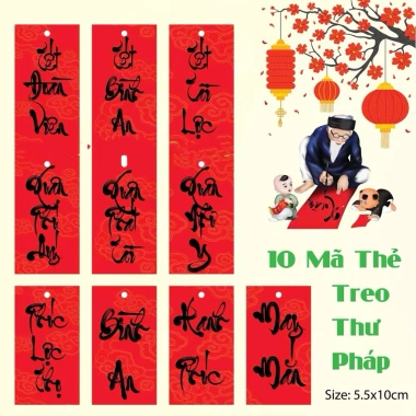 Combo giá sỉ 100 thẻ Set Thẻ Giấy In Chữ Thư Pháp và Thẻ Treo Cây Mai Quất - Trang Trí Tết 2.026 chỉ 95.000 VND 5 Combo giá sỉ 100 thẻ Set Thẻ Giấy In Chữ Thư Pháp và Thẻ Treo Cây Mai Quất - Trang Trí Tết 2.026 chỉ 95.000 VND 5