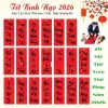 Combo giá sỉ 100 thẻ Set Thẻ Giấy In Chữ Thư Pháp và Thẻ Treo Cây Mai Quất - Trang Trí Tết 2.026 chỉ 95.000 VND 9