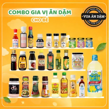 Combo Gia Vị Ăn Dặm Cho Bé - Hương Vị Tự Nhiên, Dinh Dưỡng, Giá Ưu Đãi 30k