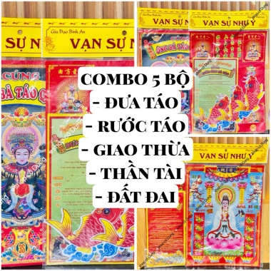 Combo giấy cúng Tết giao thừa, đưa táo, rước táo, đất đai - Giá chỉ 48.000đ