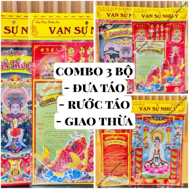 Combo giấy cúng Tết giao thừa, đưa táo, rước táo, đất đai - Giá chỉ 48.000đ