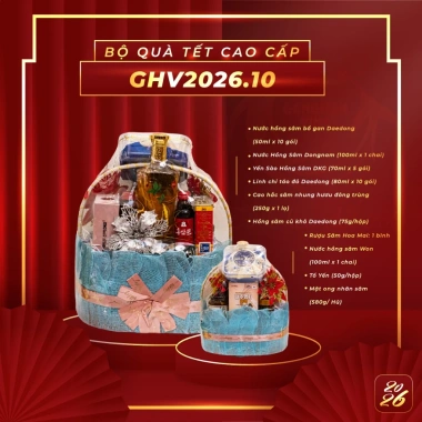 Combo Giỏ Quà Sức Khỏe Ganghan Vina - Quà Biếu Tết Cao Cấp Ưu Đãi 1,580,000 VND 2