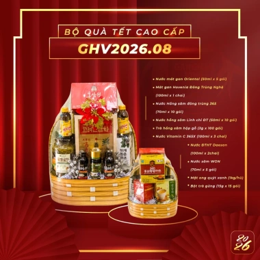 Combo Giỏ Quà Sức Khỏe Ganghan Vina - Quà Biếu Tết Cao Cấp Ưu Đãi 1,580,000 VND 7