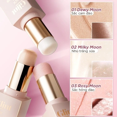 Combo Glint Stick Highlighter & Glint Glow Lip Balm, Nhũ bắt sáng, Son dưỡng ẩm, 860.000 VND 2 Combo Glint Stick Highlighter & Glint Glow Lip Balm, Nhũ bắt sáng, Son dưỡng ẩm, 860.000 VND 2