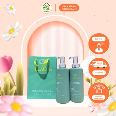 Combo gội xả Lacos FREESHIPhương nước hoa 1.600ml cặp cao cấp nam nữ giảm còn 180.961 VND
