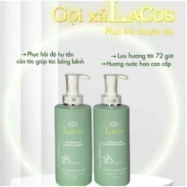 Combo gội xả Lacos FREESHIPhương nước hoa 1.600ml cặp cao cấp nam nữ giảm còn 180.961 VND
