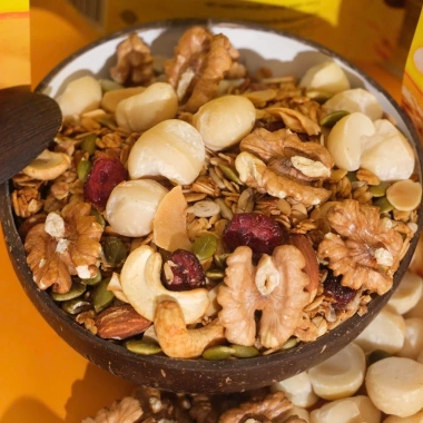 Combo Granola và Chén Mủng Gáo Dứa Olaben Nutrition - Giảm Cân Healthy, Chính Hãng, Giá 279.000₫ 5