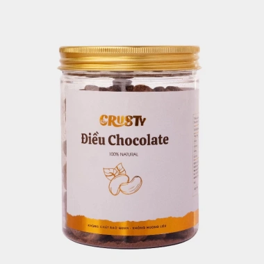 Combo Hạt Điều và Hạt Macca 2 Vị Chocolate và Caramel Muối Crusty 125g Giá Ưu Đãi 190k