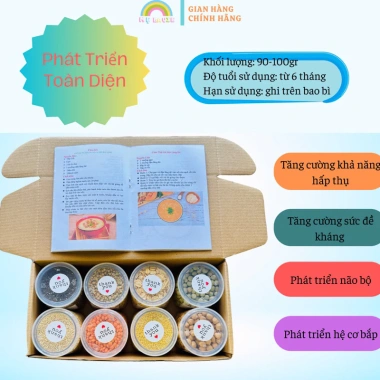 Combo Hạt Dinh Dưỡng Bé Ăn Dặm 6 Tháng - Bổ Sung Đầy Đủ, Giá Ưu Đãi 79.000 VND 5 Combo Hạt Dinh Dưỡng Bé Ăn Dặm 6 Tháng - Bổ Sung Đầy Đủ, Giá Ưu Đãi 79.000 VND 5