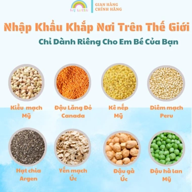 Combo Hạt Dinh Dưỡng Bé Ăn Dặm 6 Tháng - Bổ Sung Đầy Đủ, Giá Ưu Đãi 79.000 VND