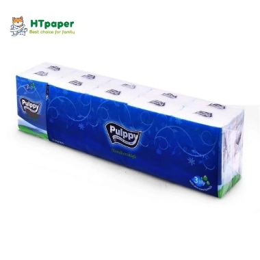 Combo Hỏa Tốc 5 Lốc 50 Gói Khăn Giấy Mini Pulppy HTpaper 10 Tờ x3 Lớp Mềm Mại - Giá Ưu Đãi 155k 5