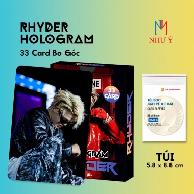 Combo Hộp 33 Lá Hologram RHYDER - Bo Góc 2 Mặt Có Chữ Ký Giá Ưu Đãi 27K