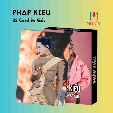 Combo Hộp 33 Lá Thần Tượng Idol Pháp Kiều Bo Góc 2 Mặt Có Chữ Ký Giá 30.000