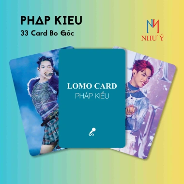 Combo Hộp 33 Lá Thần Tượng Idol Pháp Kiều Bo Góc 2 Mặt Có Chữ Ký Giá 30.000