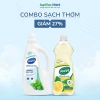 Combo JeeVi 1.000ml Nước Lau Sàn + 750ml Nước Rửa Chén - Nhà Sạch, Bát Sáng Bóng, Giá 58k