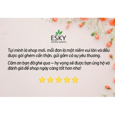 Combo JOY Tinh Dầu Nguyên Chất ESKY Aroma Garden 3x10ml – Tặng Đá Khuếch Tán, Thư Giãn Cân Bằng Cảm Xúc – 160.900 VND 3 Combo JOY Tinh Dầu Nguyên Chất ESKY Aroma Garden 3x10ml – Tặng Đá Khuếch Tán, Thư Giãn Cân Bằng Cảm Xúc – 160.900 VND 3