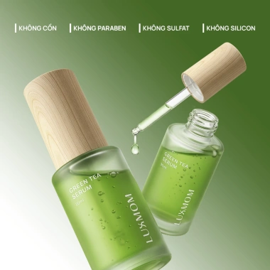 Combo Kem Diếp Cá Luxmom - Serum Trà Xanh - Dưỡng Da, Mờ Thâm, Giá chỉ 318.000₫