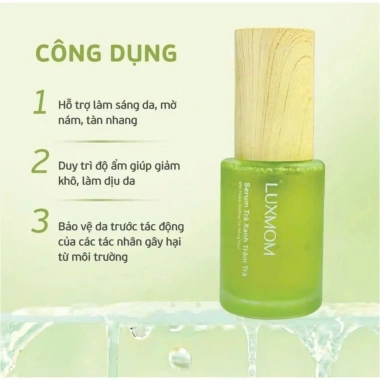 Combo Kem Diếp Cá + Serum Trà Xanh Luxmom - Chăm Sóc Da Mẹ Bầu, Hết Mụn, Trắng Da, Mờ Thâm, Ngăn Nám - Giá 319.000₫