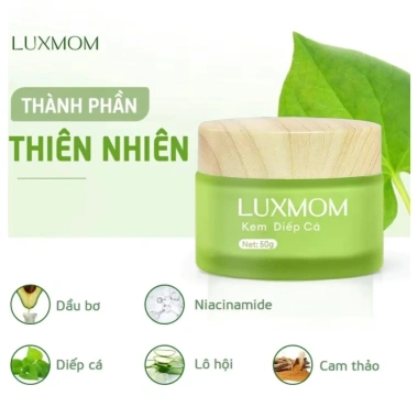 Combo Kem Diếp Cá + Serum Trà Xanh Luxmom - Chăm Sóc Da Mẹ Bầu, Hết Mụn, Trắng Da, Mờ Thâm, Ngăn Nám - Giá 319.000₫