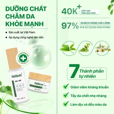 Combo Kem & Xịt Follicas – Nang lông, viêm lỗ chân lông, mụn lưng & ngực, 314k 2