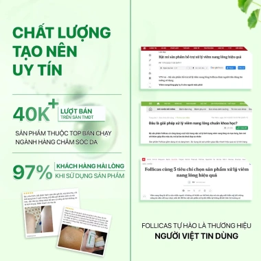 Combo Kem & Xịt Follicas – Nang lông, viêm lỗ chân lông, mụn lưng & ngực, 314k 6