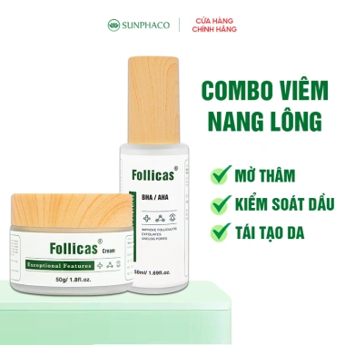 Combo Kem & Xịt Follicas – Nang lông, viêm lỗ chân lông, mụn lưng & ngực, 314k 10