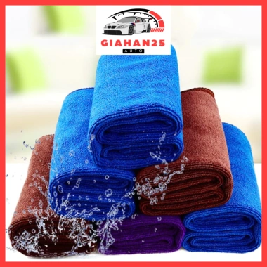 Combo Khăn Lau Xe Microfiber Thấm Hút Nước Tốt GHYX25 Xe Hơi Ôtô Xe Máy 41.429 VND