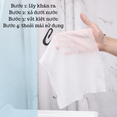 Combo Khăn tắm viên nén du lịch 70x140cm dùng một lần cotton HOMESHOP 11k