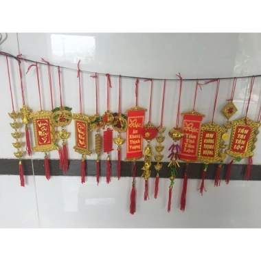 Combo khánh liễn 10-20 cành trang trí Tết cho cây mai, đào, quất - Giá chỉ 45.000₫ (giá gốc 57.150)
