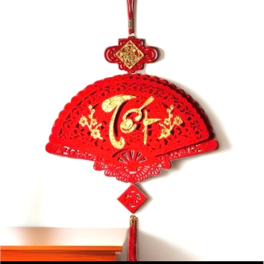 Combo Khánh Quạt Nhung Chữ Tết Phúc Lộc Thọ Đỏ May Mắn - BigLove Giá 29.000 6