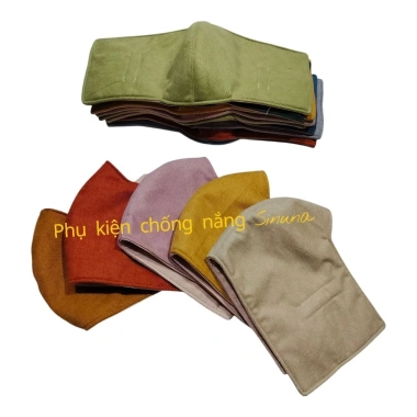 Combo khẩu trang vải cao cấp 3 lớp che tai, chống nắng, gió lùa - Giá chỉ 38.000đ 10