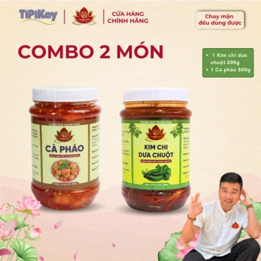 Combo Kim Chi Dưa Chuột 500g + Cà Pháo 500g - TiPiKay Shop Giá chỉ 100k Combo Kim Chi Dưa Chuột 500g + Cà Pháo 500g - TiPiKay Shop Giá chỉ 100k